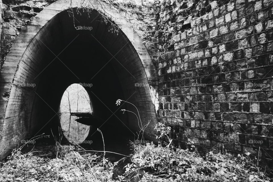 Southern tunnel "Stalin's Metro" on Zhukovy island in the city of Kiev