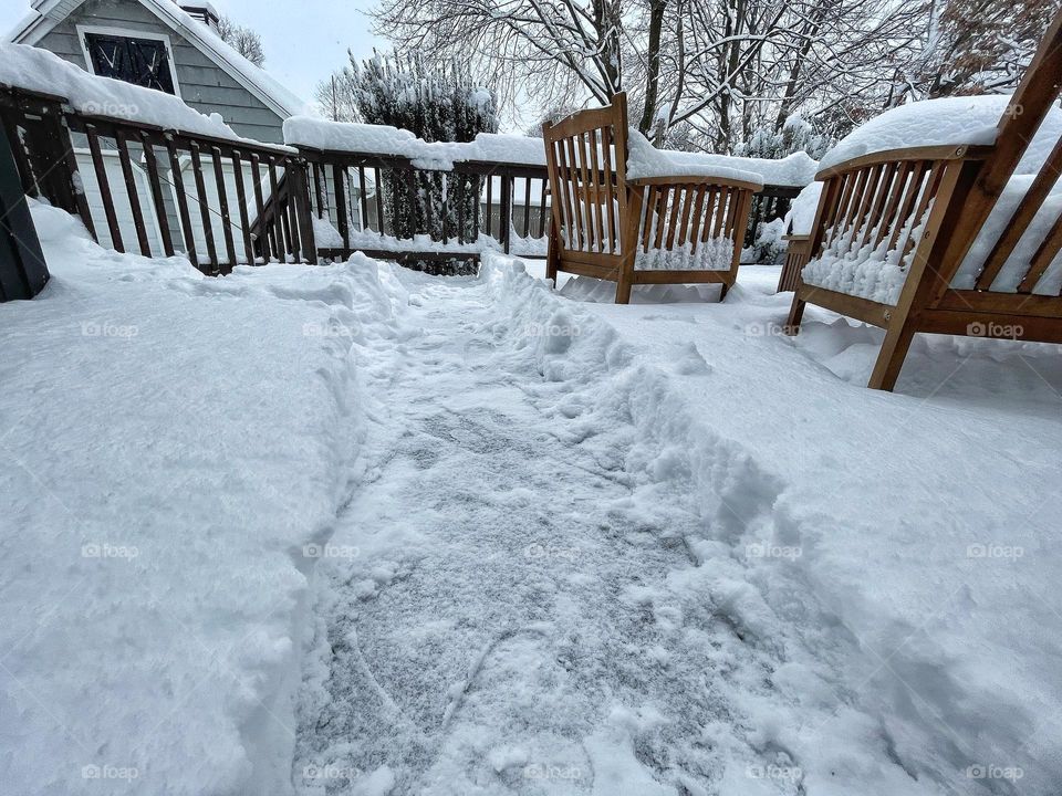 Digging myself out after the first real snow storm of the season 