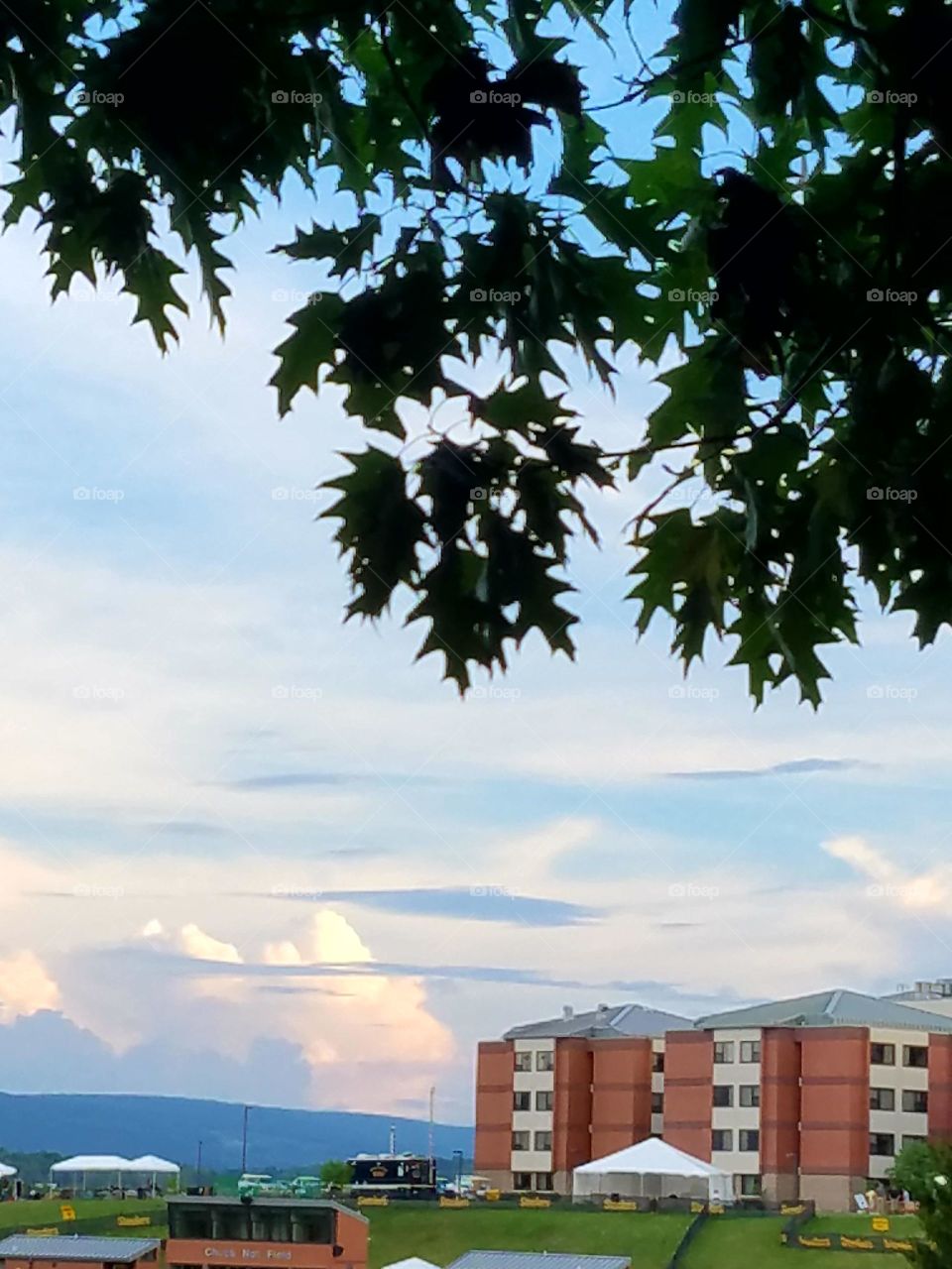 Saint Vincent College view of Saint Benedict hall.