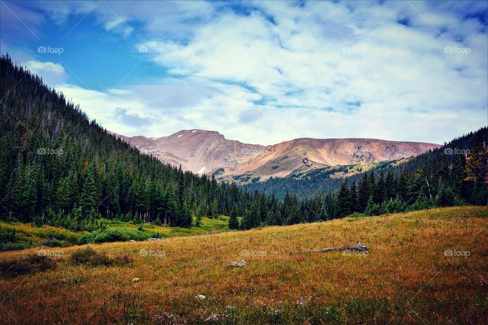 Mountain view from Herman Gulch Trail