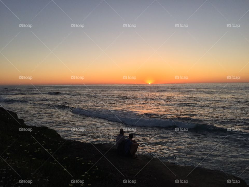 Sunset, Water, Sea, Beach, Ocean