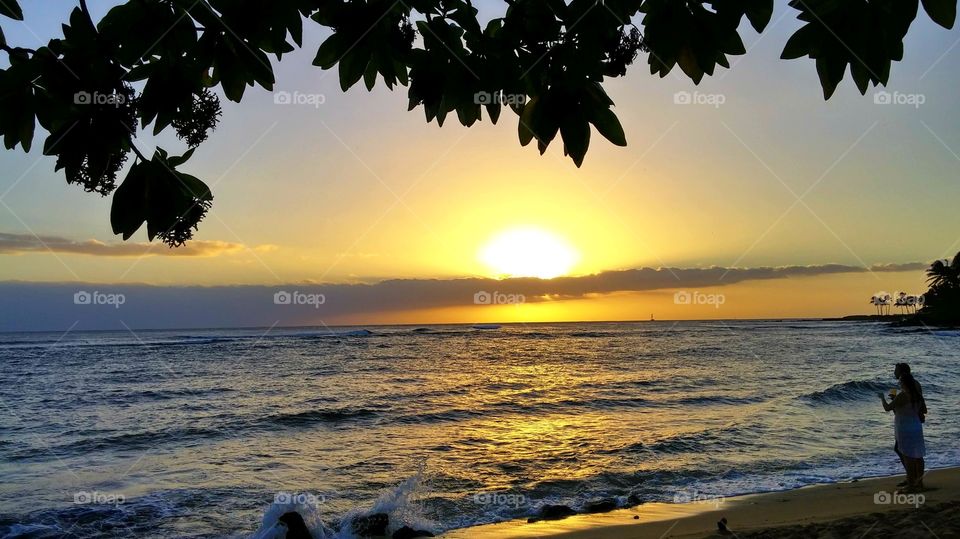 Sunset, Water, Sun, Beach, Dawn