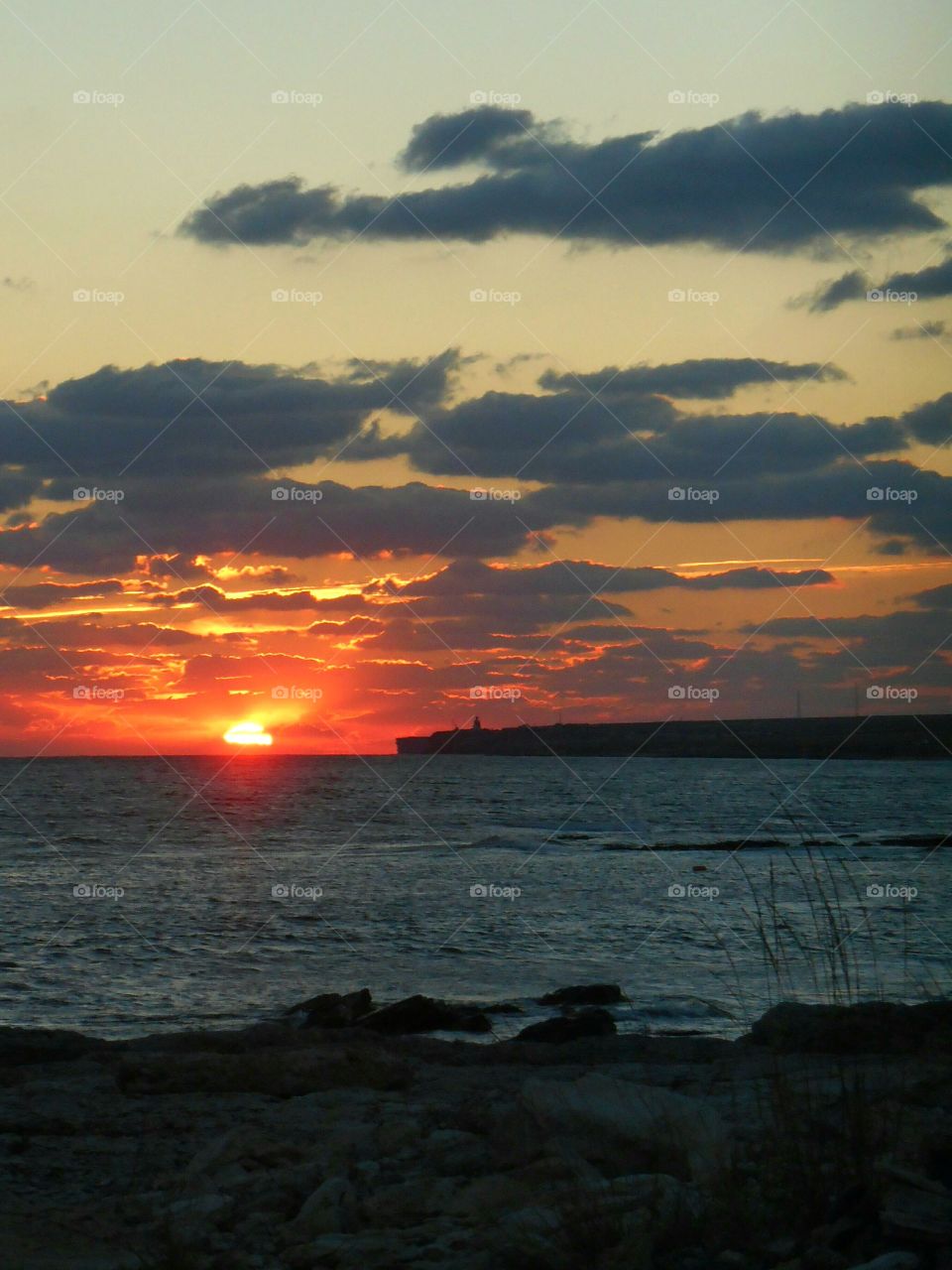 Sunset, Water, Dawn, Evening, Sea