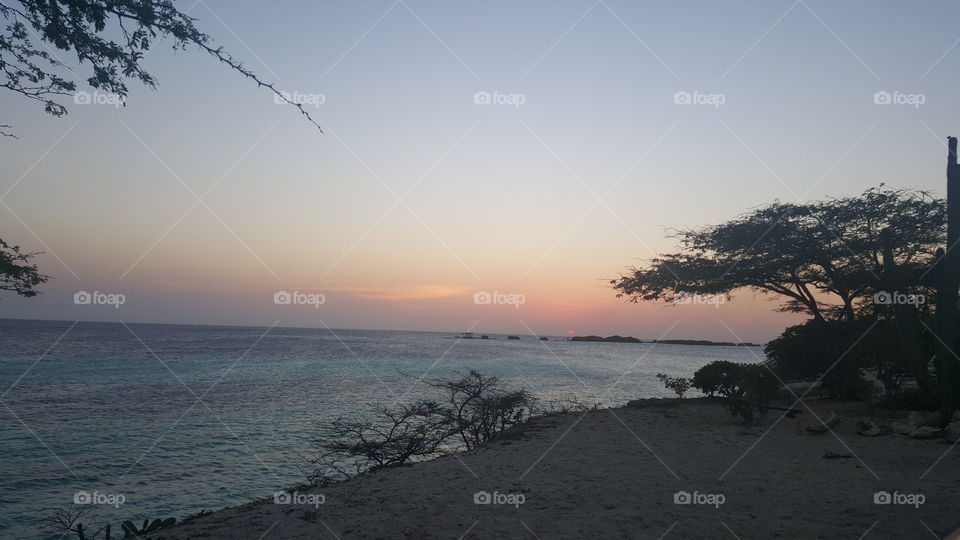 Aruba Evening. watching the sun set