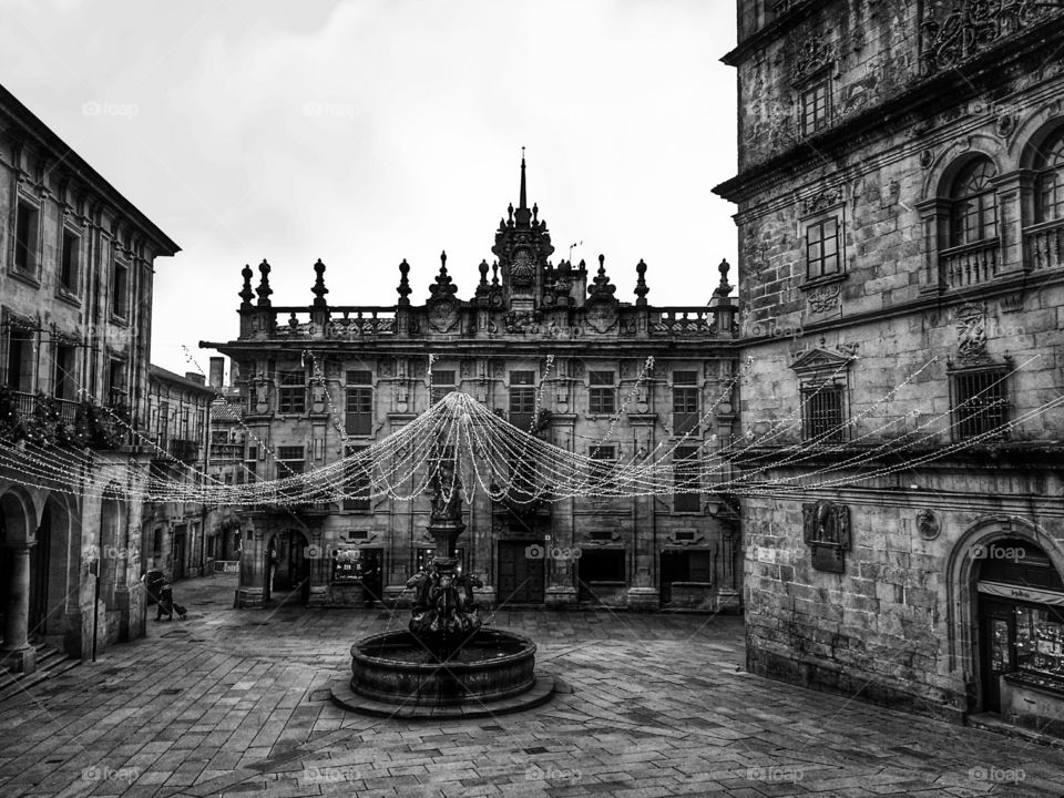 Plaza de Platerías. Plaza de Platerías, Santiago de Compostela, Spain