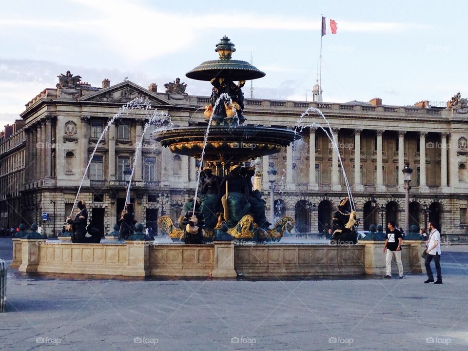 Fountain in Paris 