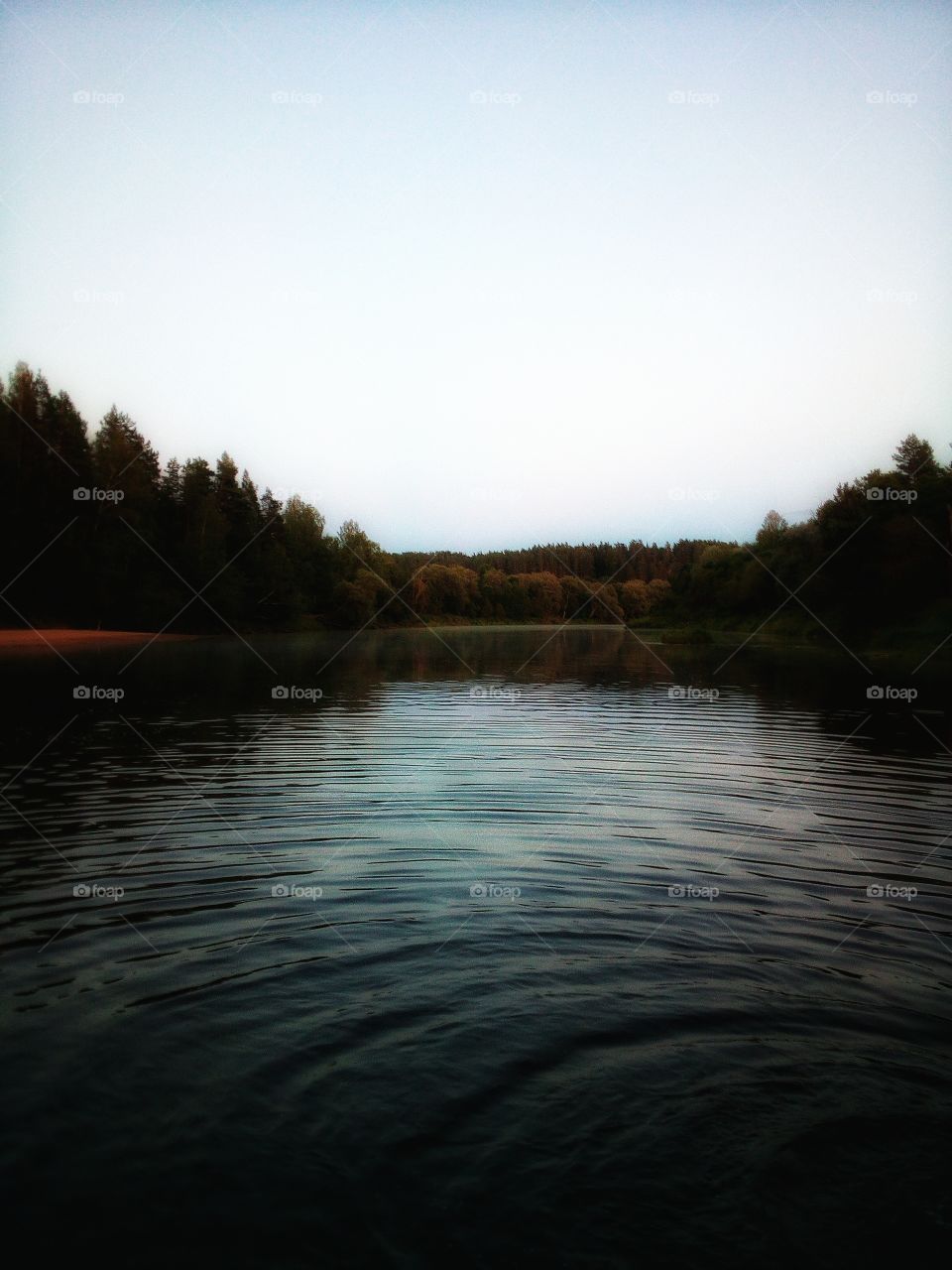 Evening. River. Peace.