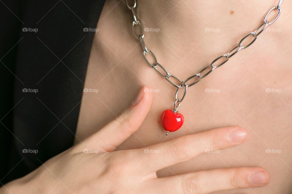Heart on a chain