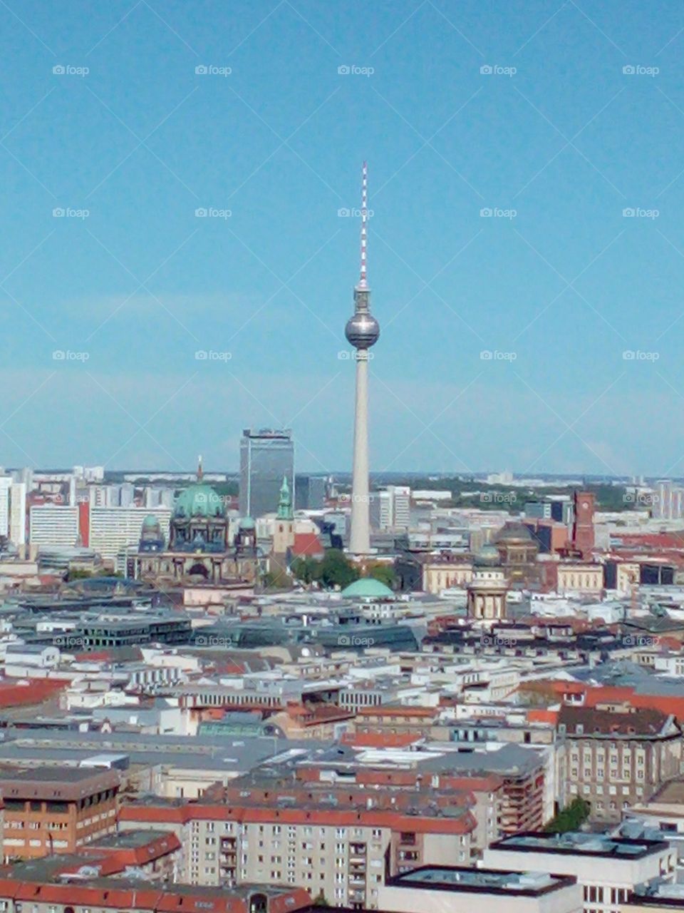 Berlin skyline with Alexanderplatz Tv tower