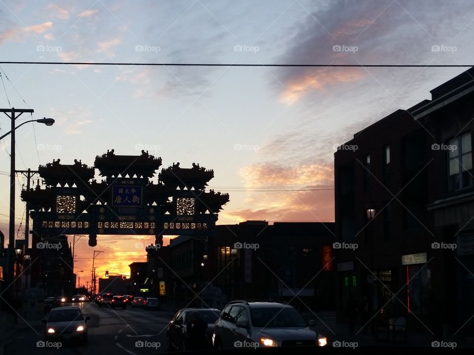 Sunset on Somerset boulevard
