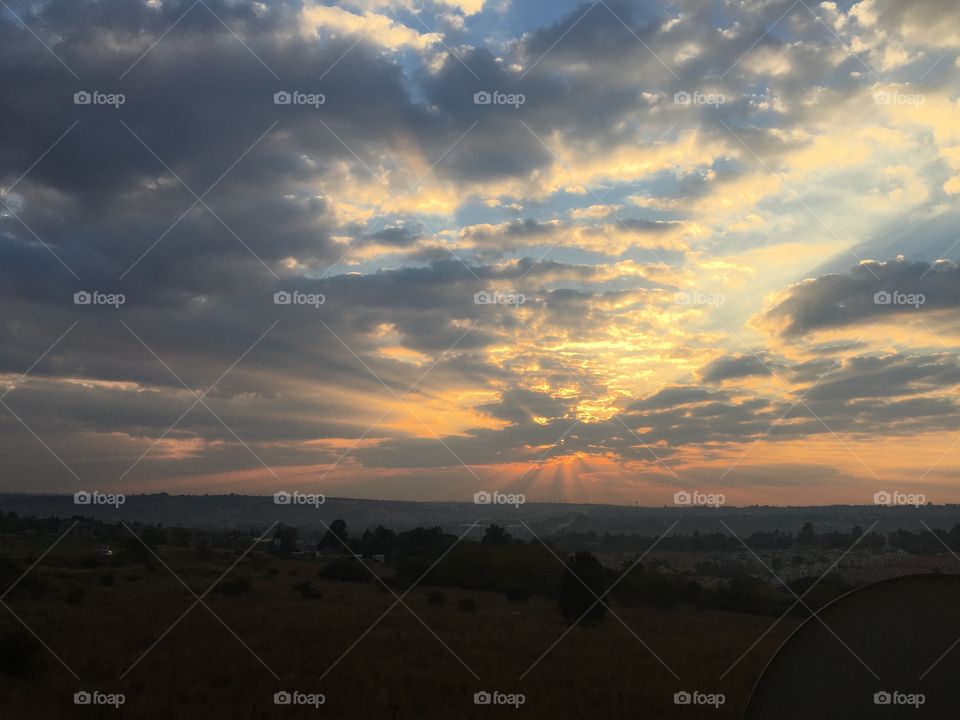 Sunrise over Johannesburg