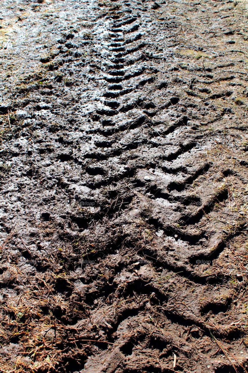 Mud tracks