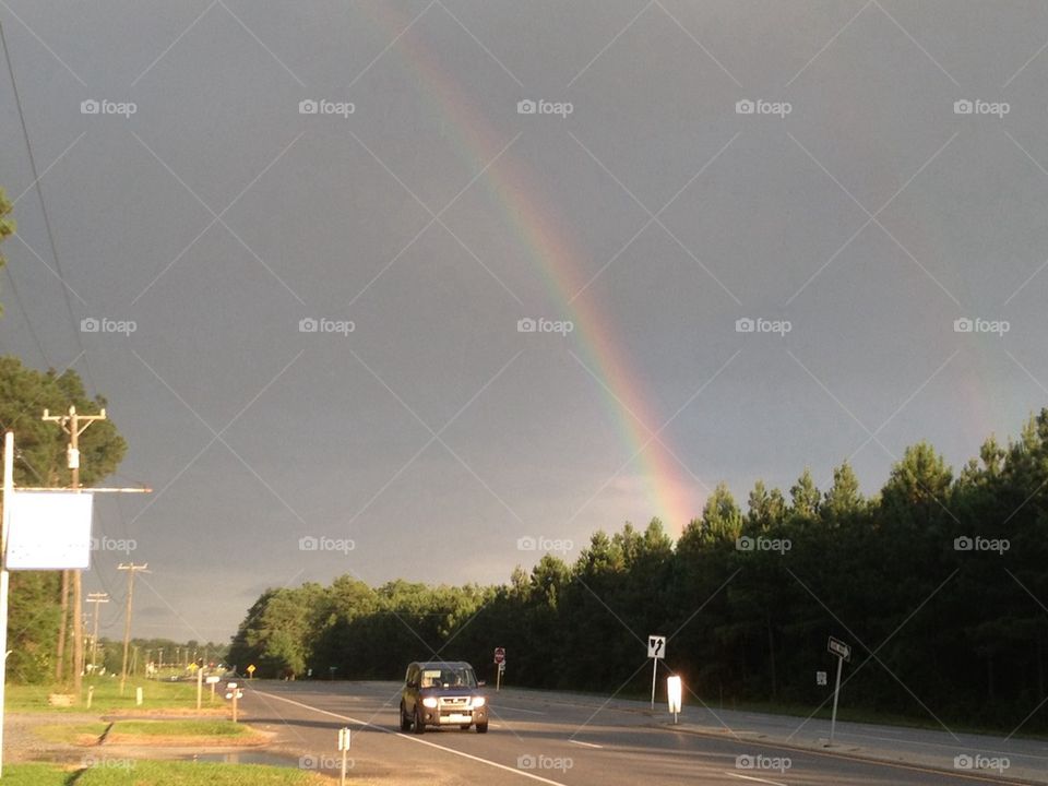 Road rainbow