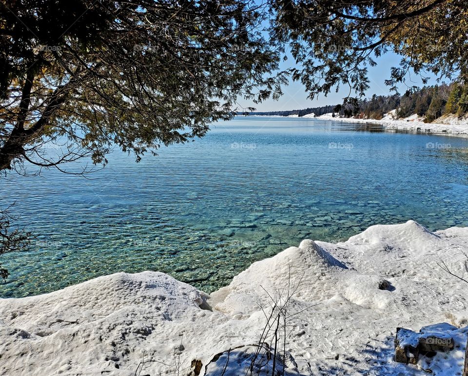 winter beach