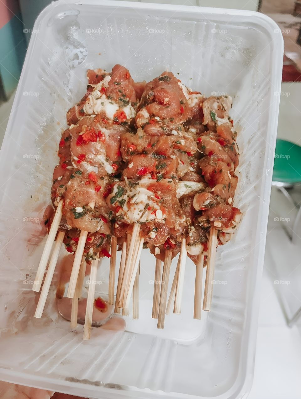 Fresh pork marinated with spices