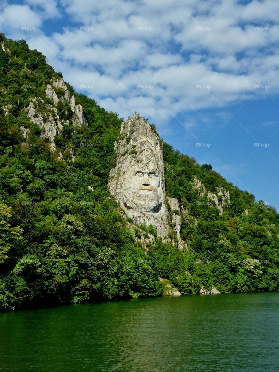 The face of the Dacian king Decebalus