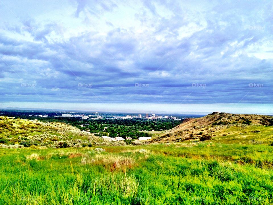 Morning hike. Hiking in Boise foothills