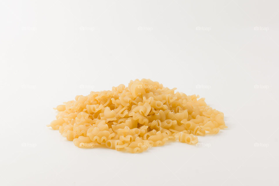 Macaroni white background
