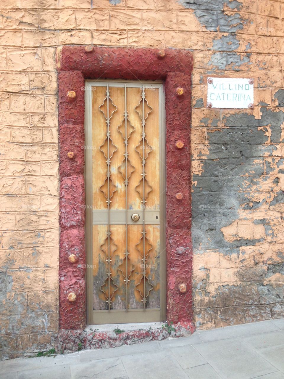 Doors of the world. Door in Riomaggiore, Cinque Terre