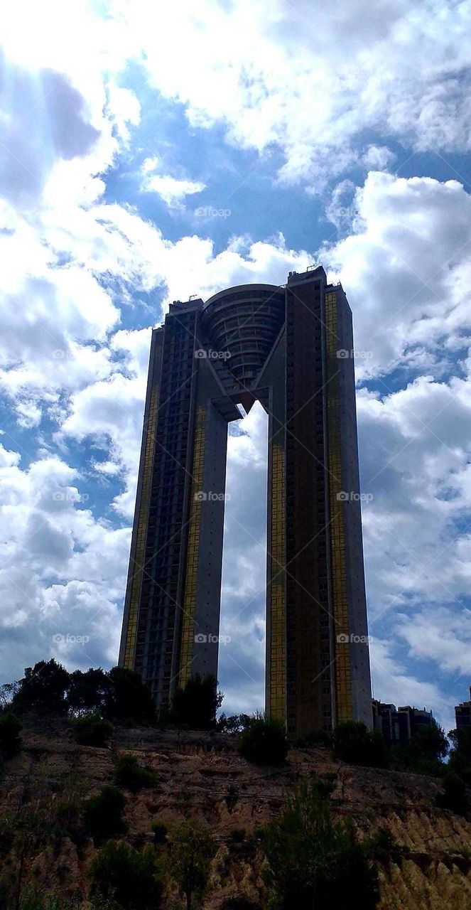 Skyscraper#clouds#sky#construction