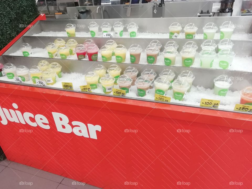 The refreshing area of the supermarket # Yummy