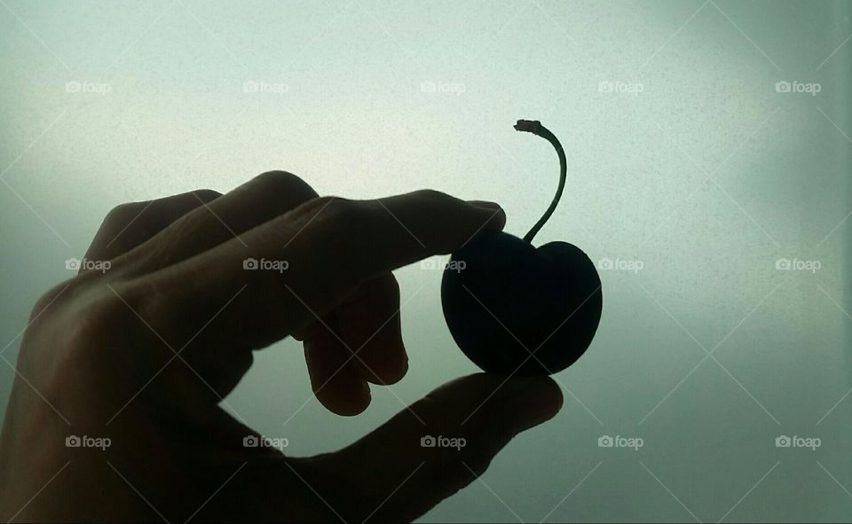 Dark cherry. love this heart-shaped fruit!