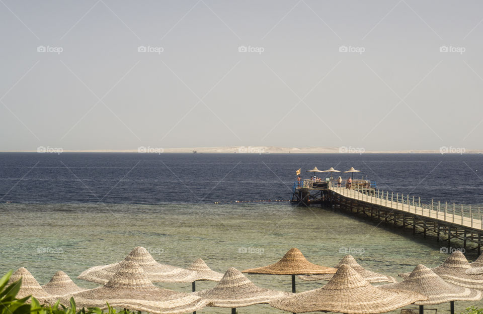 sunny beach in Egypt Sharm el Sheikh