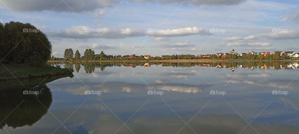 nature landscape lake and reflection