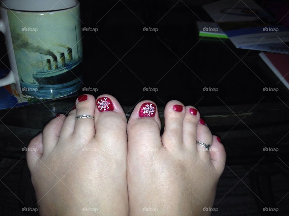 Christmas toes