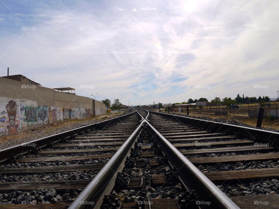 train railway two spain by alejandrorubiob