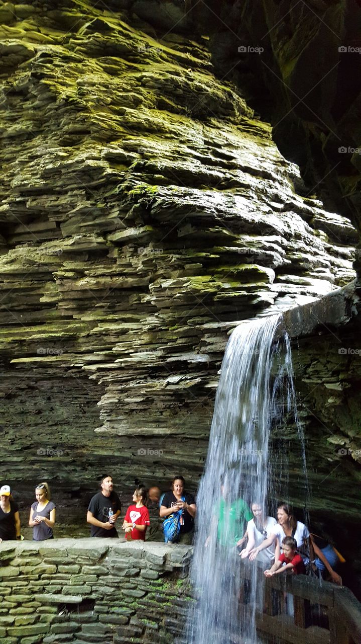 Waterfall in gorge