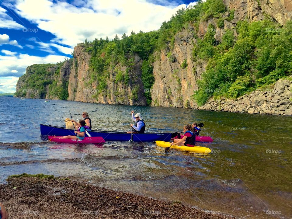 The Family that Kayak together stays together 