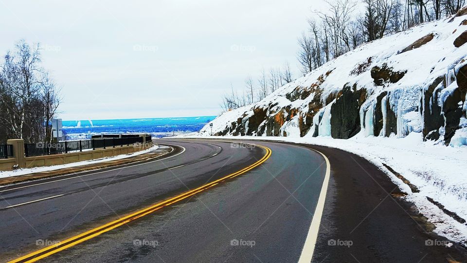 Snow, Road, Winter, Landscape, No Person