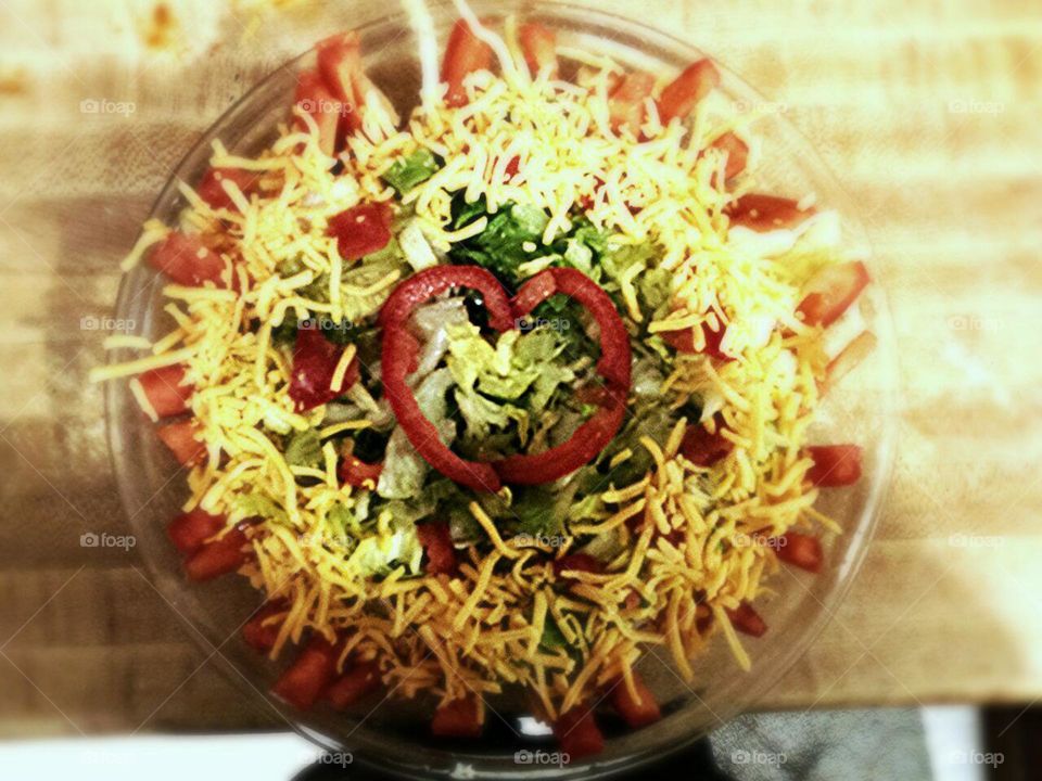 Salad with Love. Made this Salad For My Love