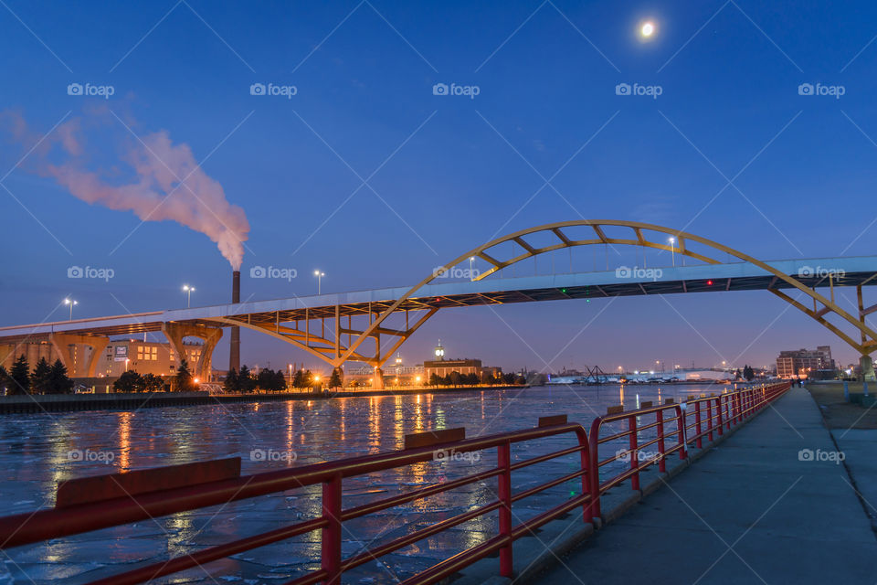 Hoan Bridge In Milwaukee Wisconsin