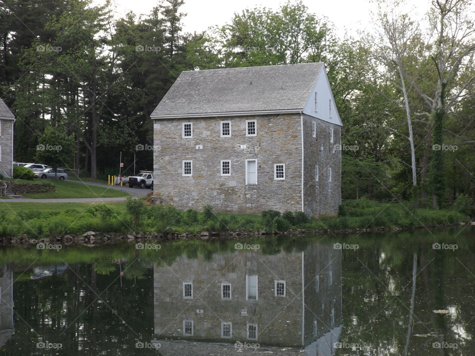 Stone mill reflection 