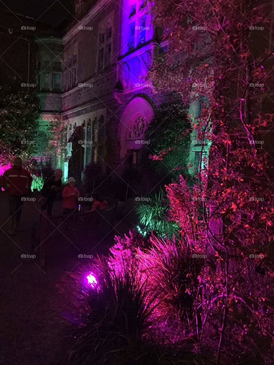 Illuminated for Christmas Knightshayes an extraordinary historical house in Devon, UK.