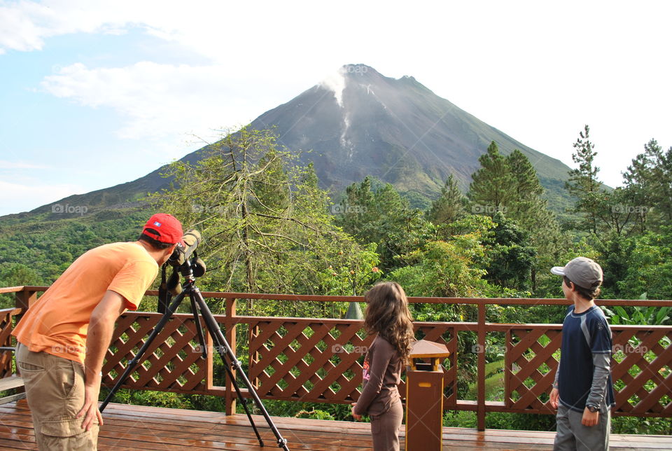 eruption Arenal Volcano