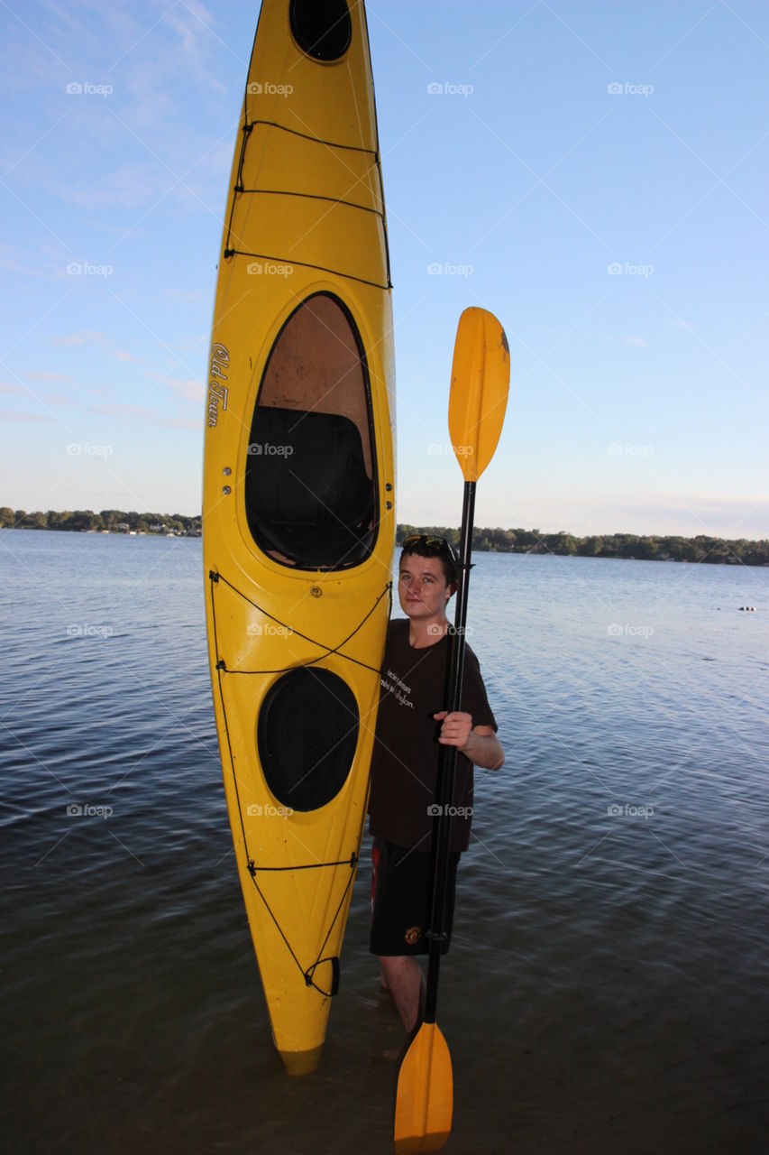 Kayaker portrait