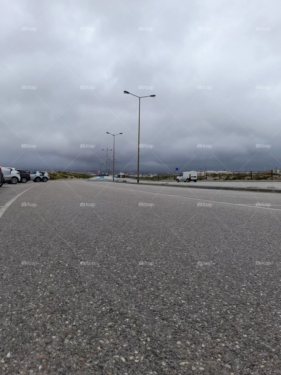 on the road