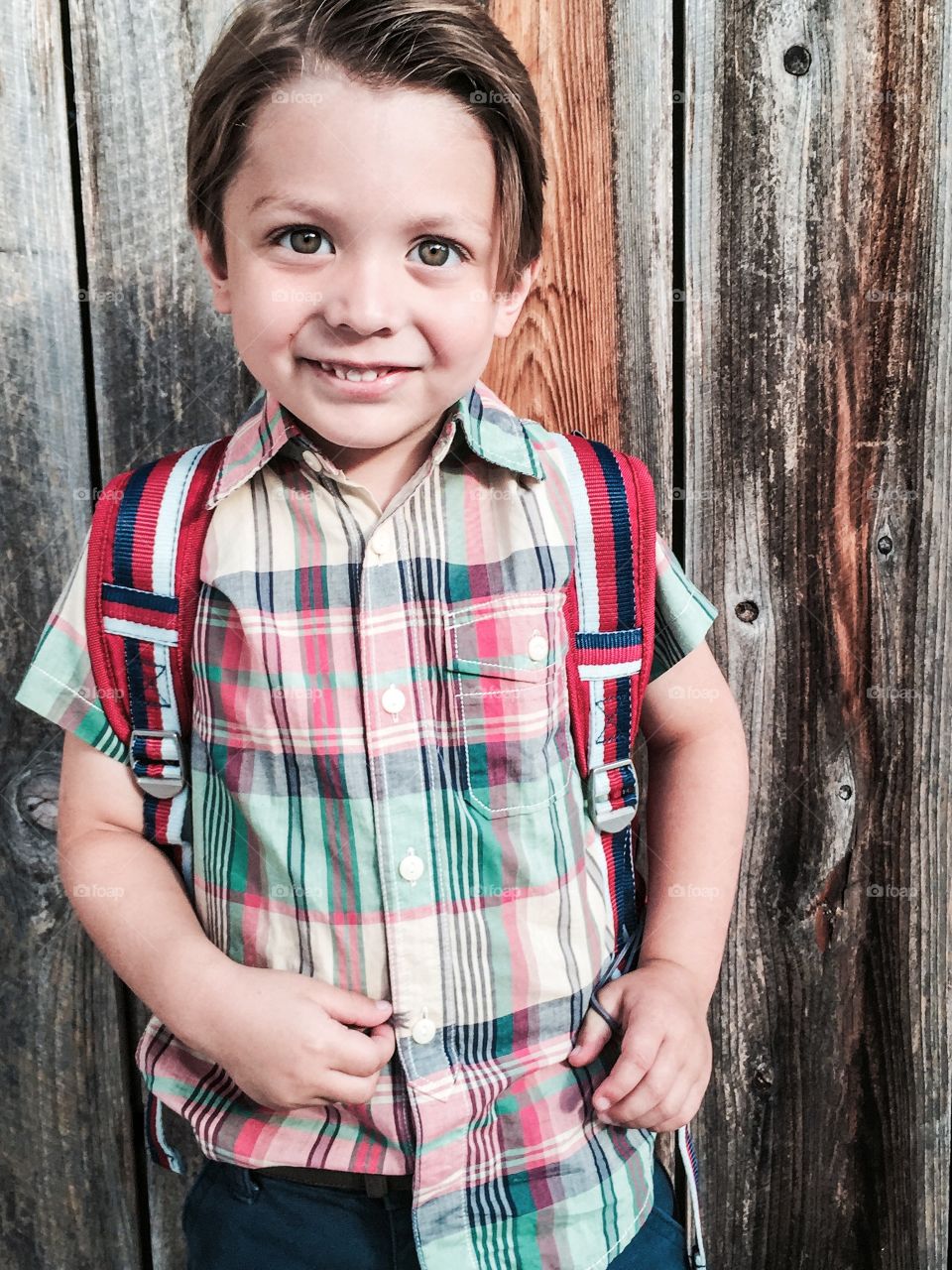 Portrait of happy boy