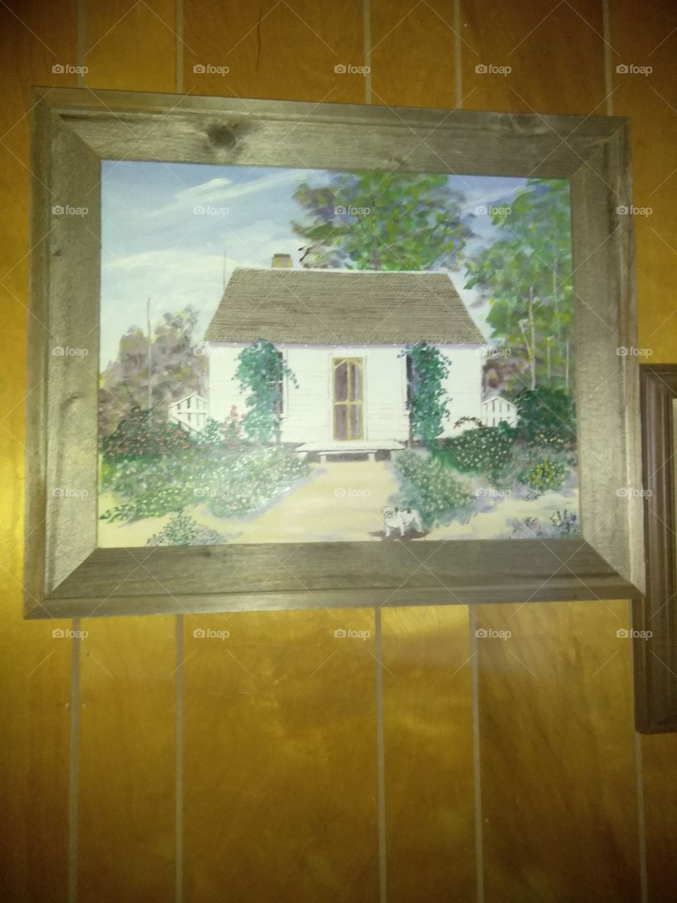 a beautiful painting of my Mamaws home place the place she grew up