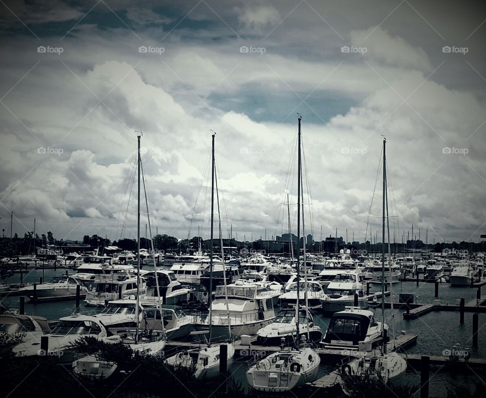 sailboats in Chicago . sailboats in Chicago 