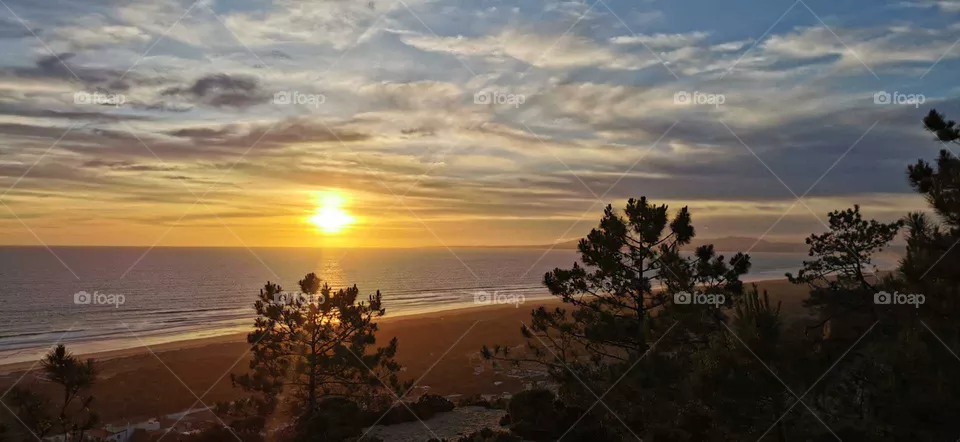 Sunset in beach 