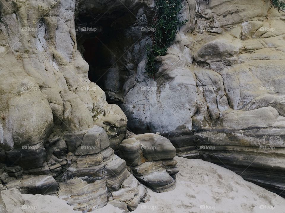 View of rock formation