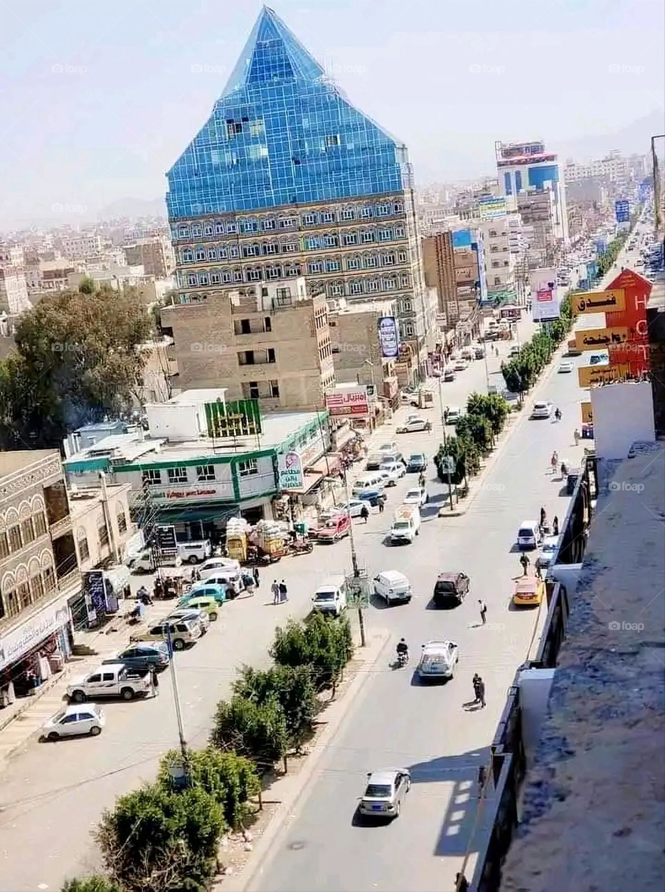 Glory be to God, the magnificent and picturesque view and the natural green trees are a view that is nothing more wonderful than it