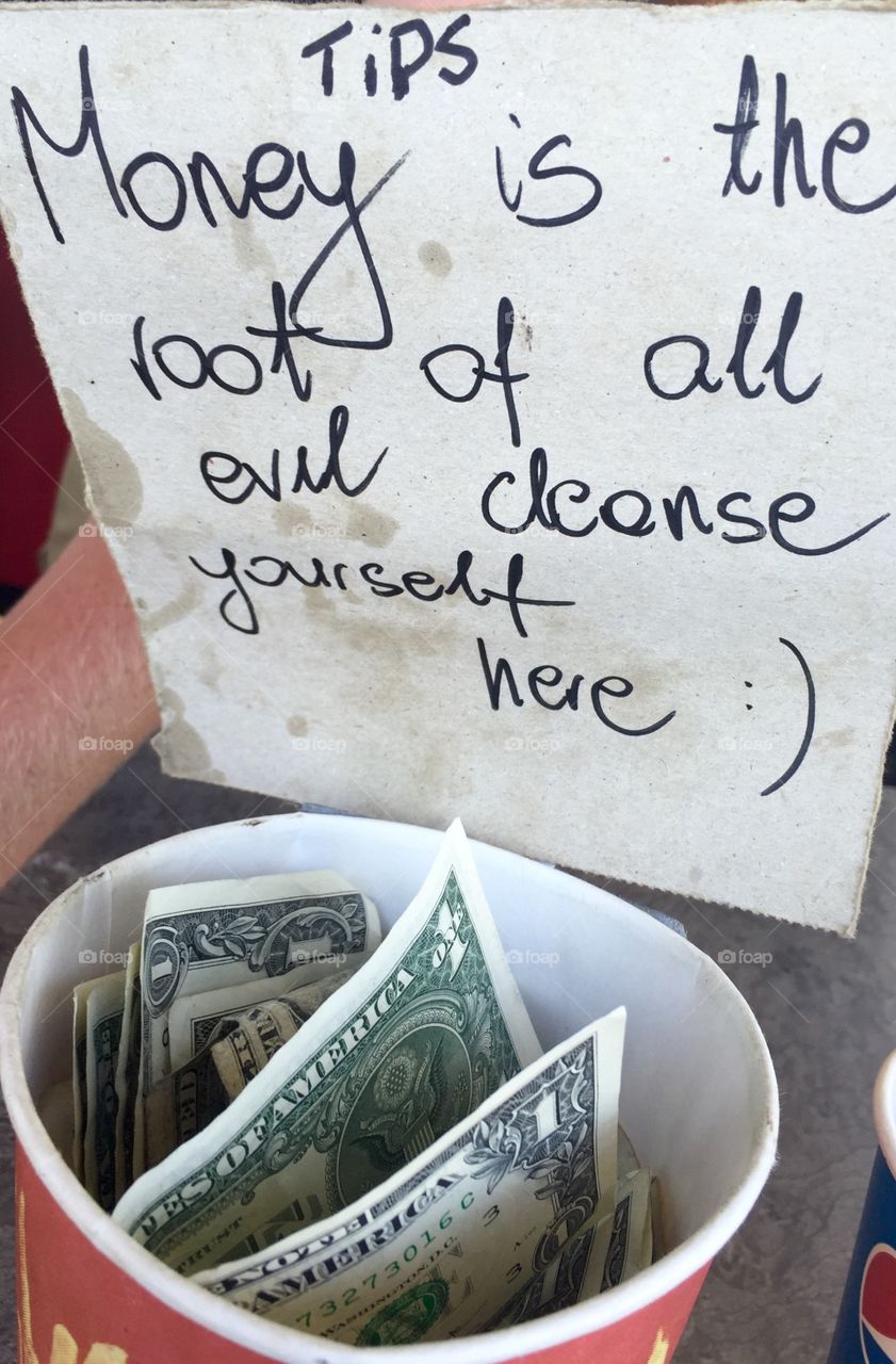 Tip jar