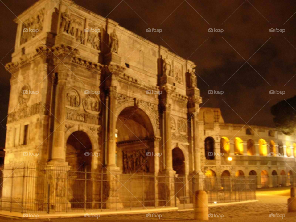 italy night rome ancient by micheled312