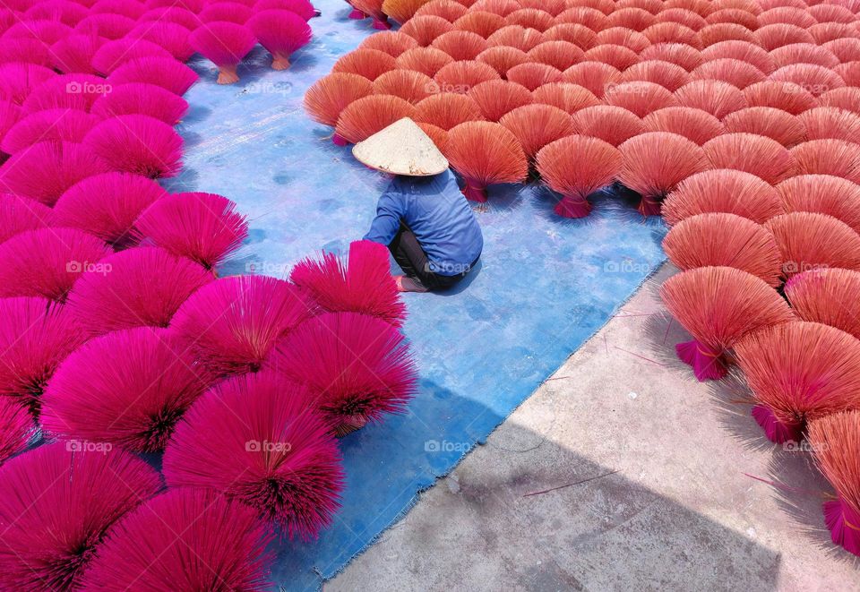 Drying incense stick