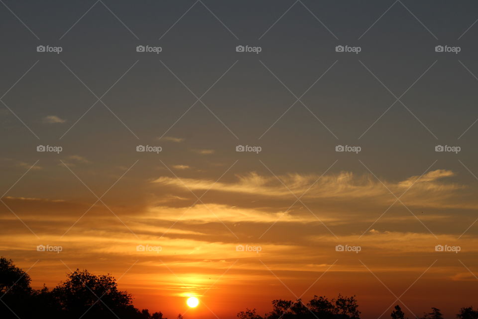 early morning sunrise, climb 8 flights of stairs to get this shot in downtown Sacramento California by mark sarden